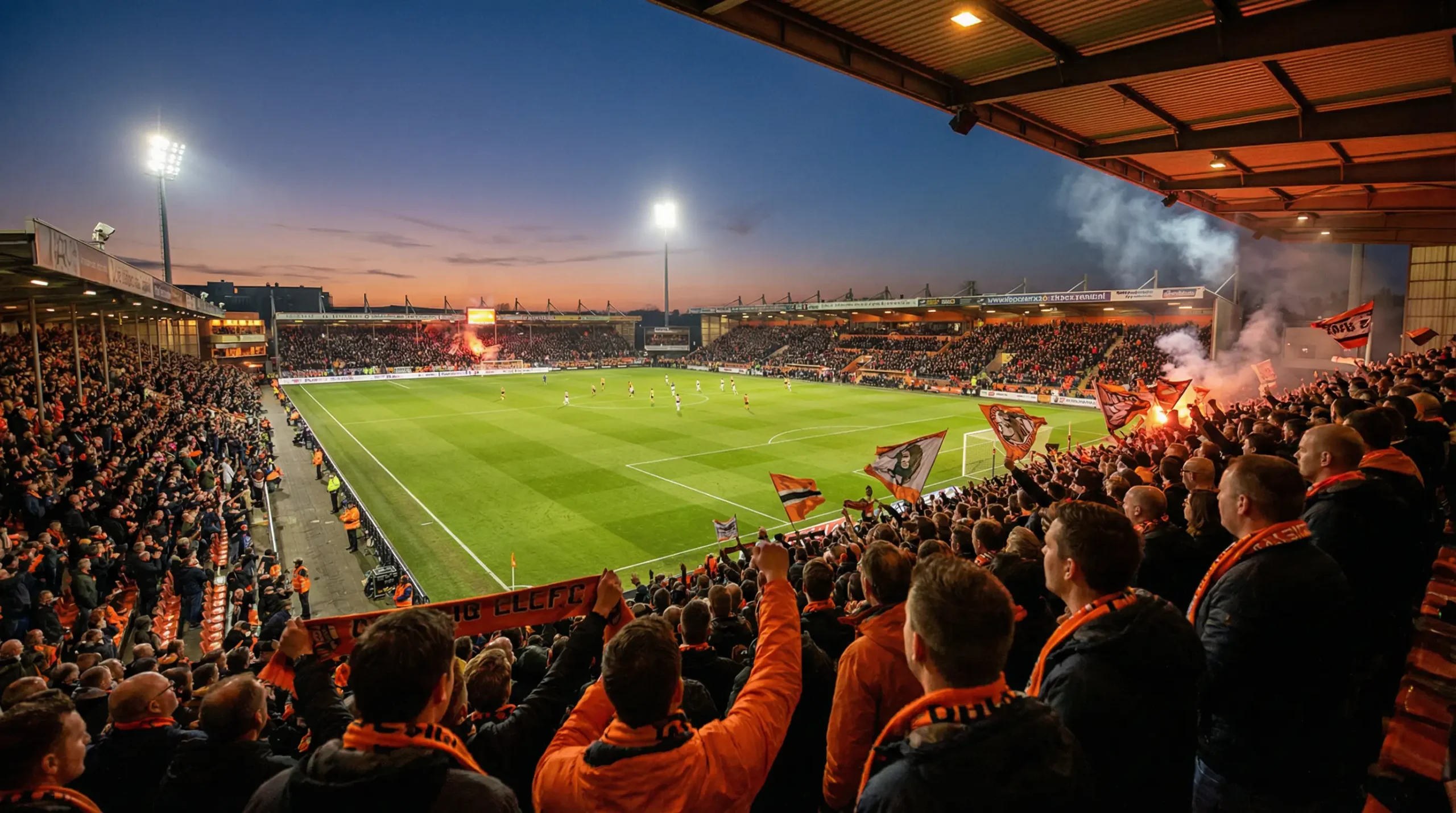 Wedden op Eredivisie - voetbalstadion met Nederlandse topclub