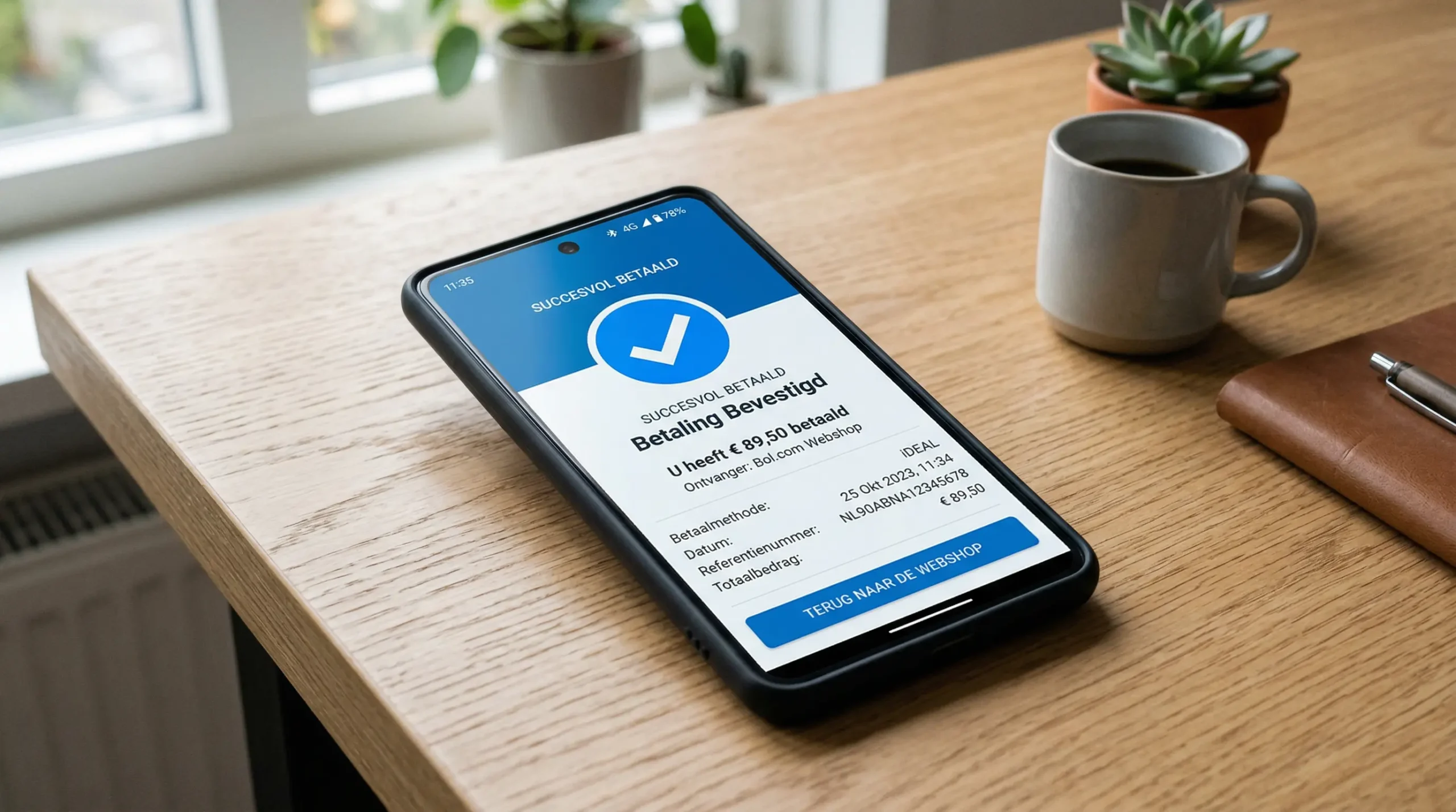 iDEAL bookmakers - smartphone met iDEAL betaling