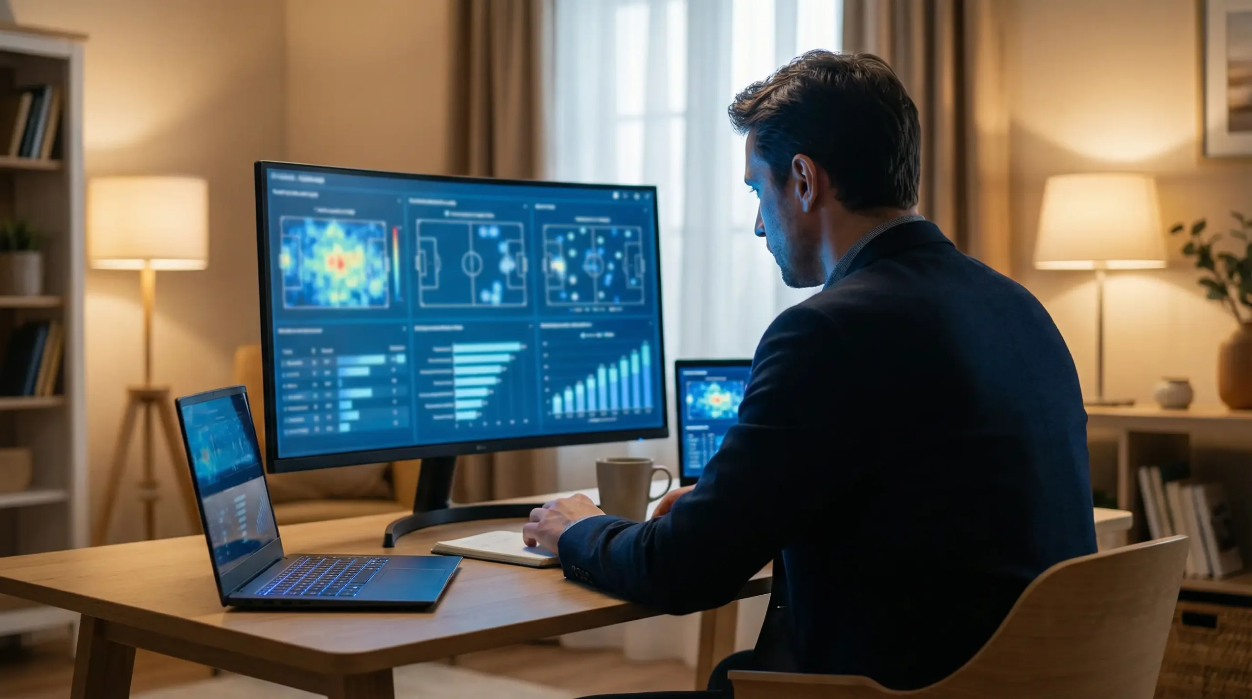 Value betting strategie - analyticus bestudeert voetbalstatistieken